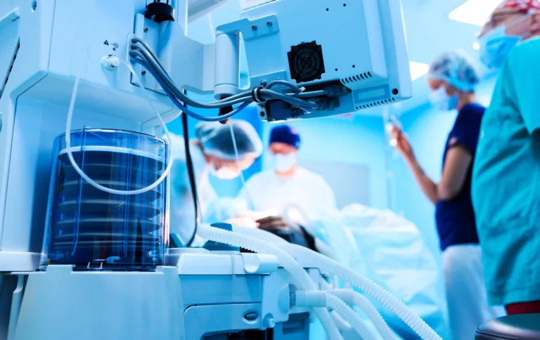 Medical procedure being done