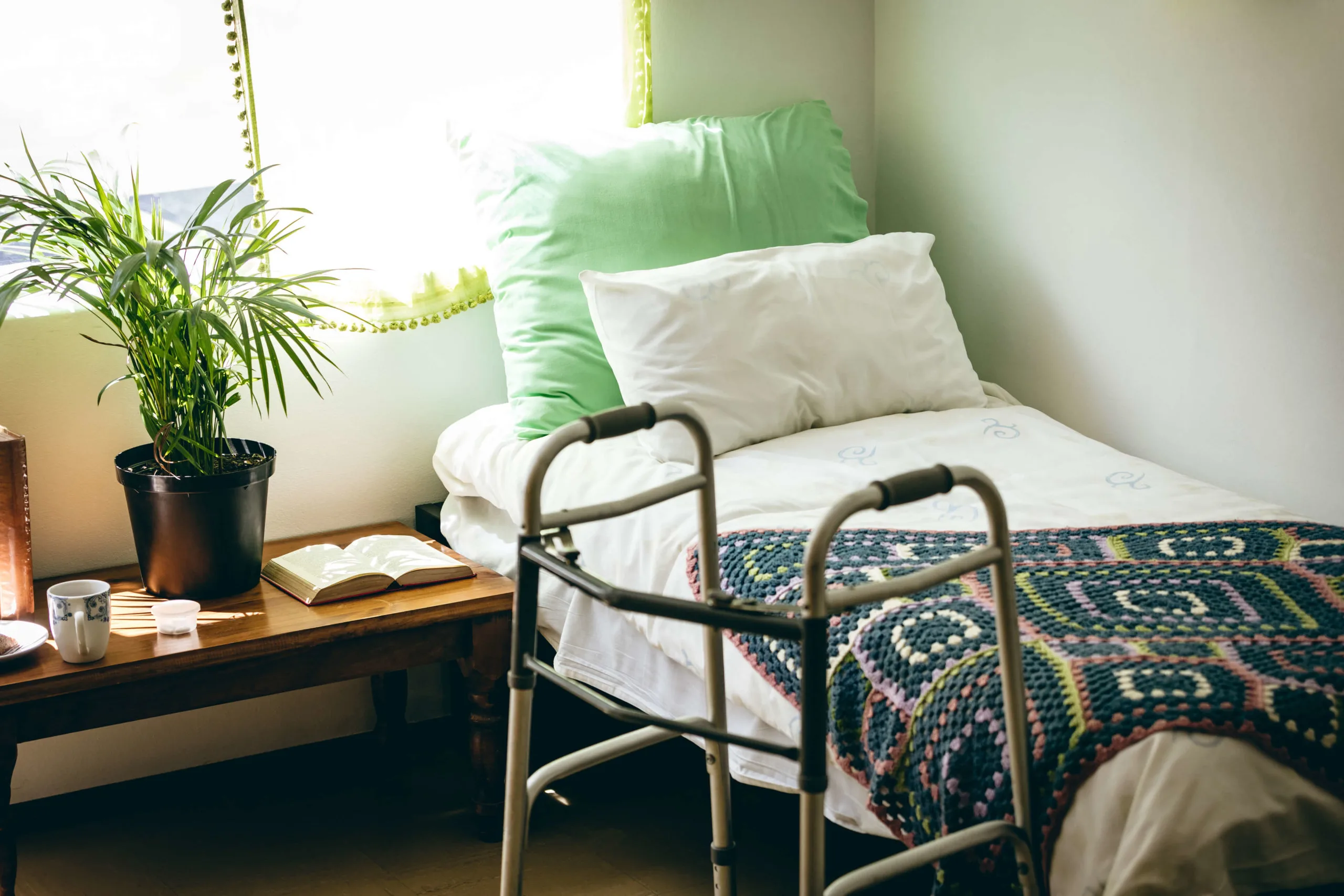 Bed in nursing home