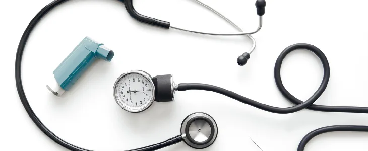 medical devices such as inhaler and stethoscope defected