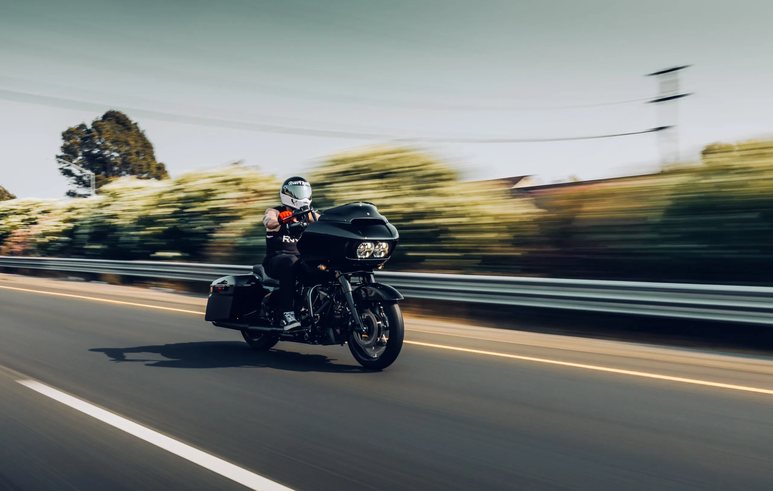 motorcycle on the road