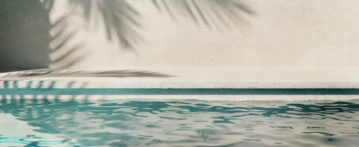 Empty swimming pool in New Jersey