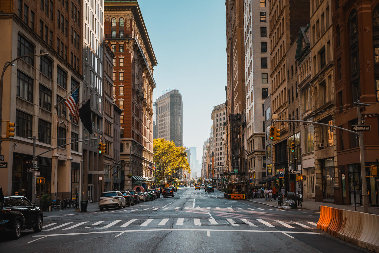 Crosswalk - New York street scene - USA